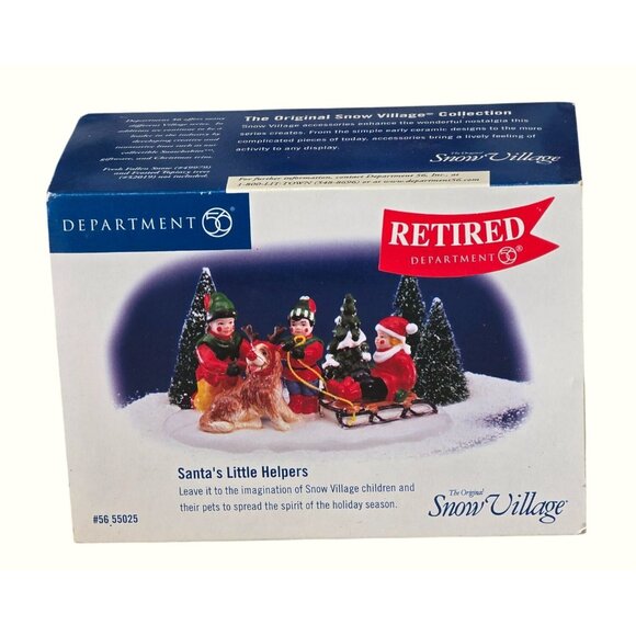 Department 56 Other - Department 56 Snow Village Santas Little Helpers Retired Collectible Figurine